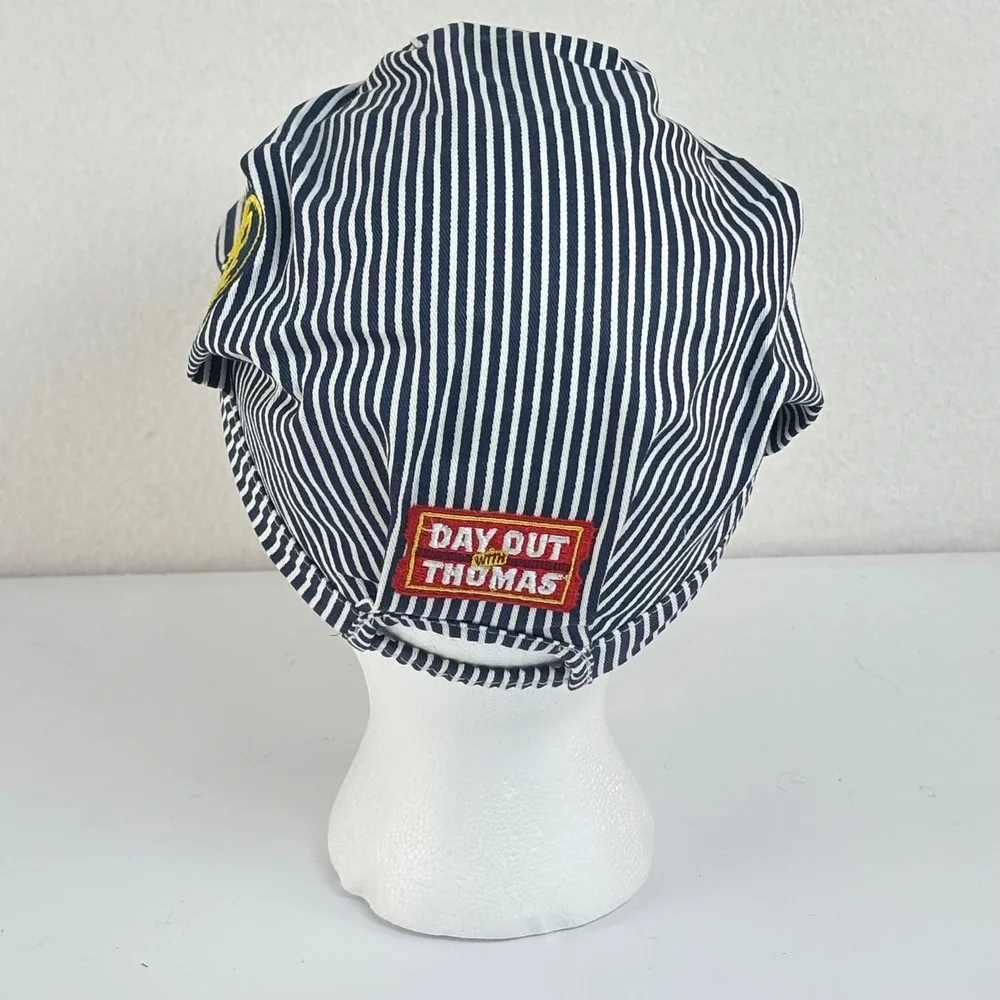 Thomas & Friends Train Conductor Hat Blue Pin Stripe Embroidered Kids Halloween